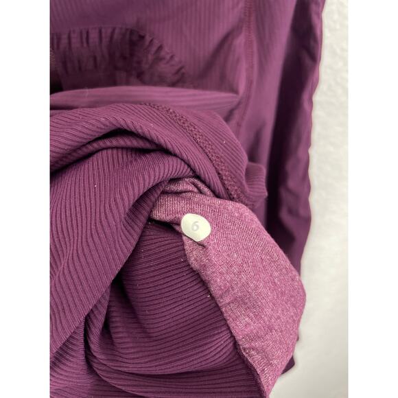 Lululemon Dance Studio III Jacket Women’s Size 6 Reversible Plum Hooded‎ Zip - Picture 6 of 10